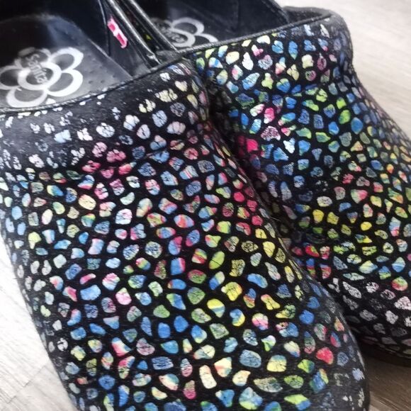 Sanita Women's Clog Multi-colored Stained Glass Print size 39/8 US - Picture 6 of 15